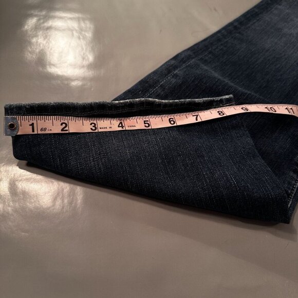 7 For All Mankind Denim Jeans Women Dojo Flared Mid Rise Pants Wide Leg Y2k - Picture 7 of 16